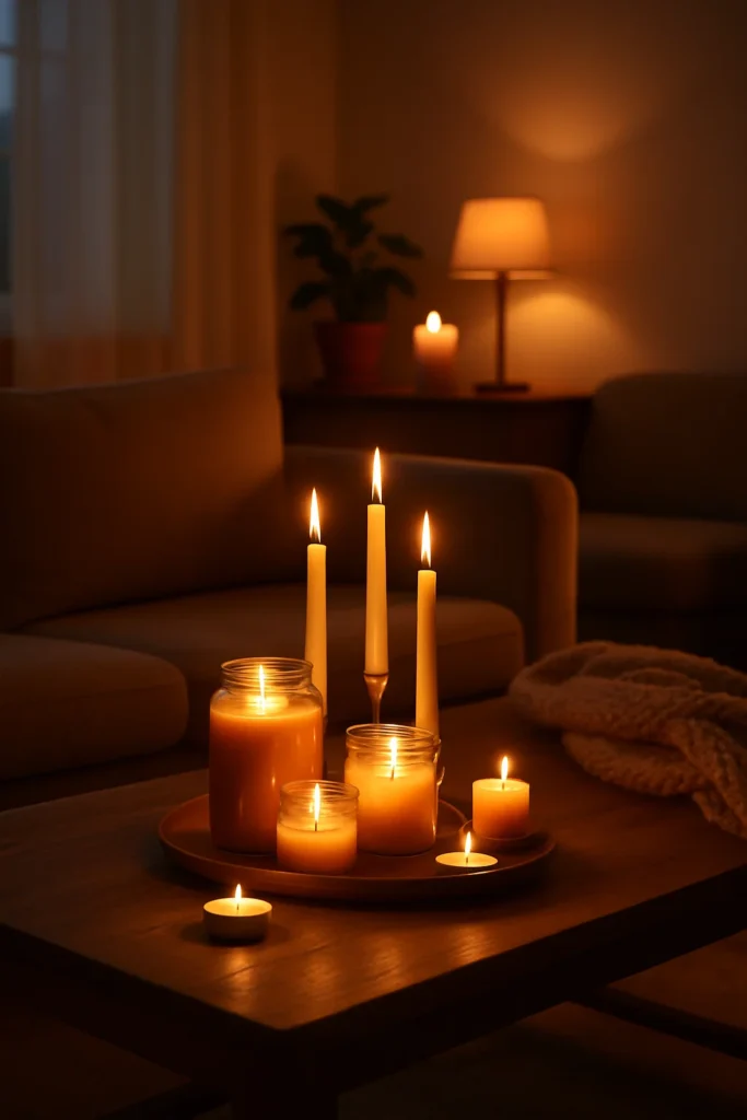Add Candles for Warmth