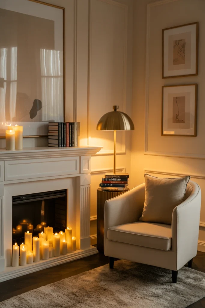 Add a Fireplace or Faux Fireplace
