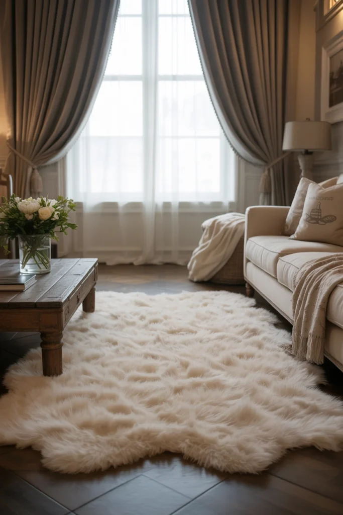 Add a Soft Area Rug