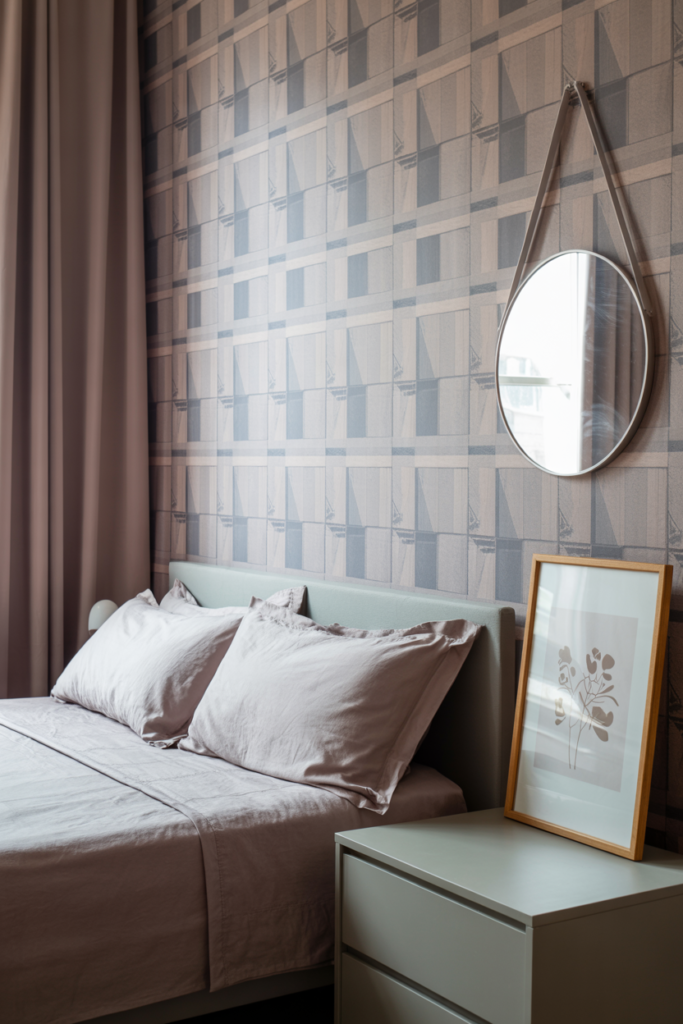Statement Wall with Peel-and-Stick Wallpaper