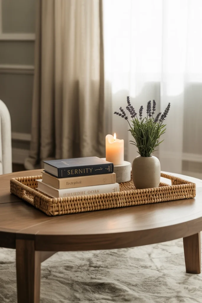 Style a Cozy Coffee Table