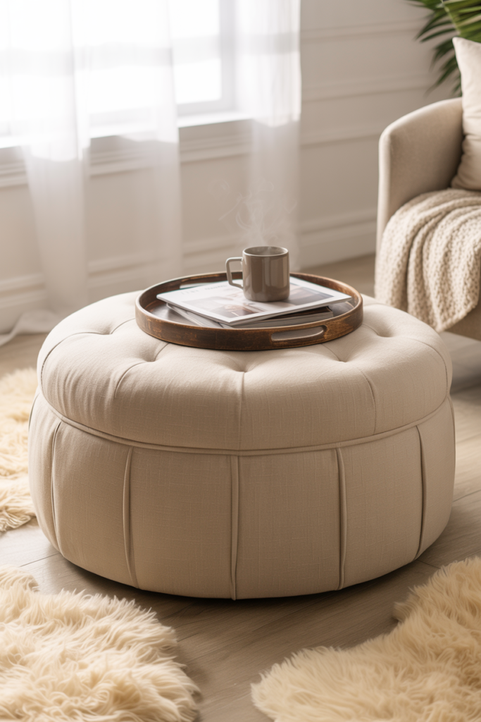 Use Ottomans for Extra Comfort