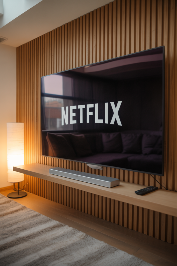 Wooden Slat Accent Wall